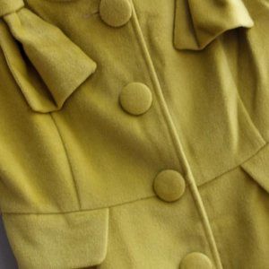 Vintage Lime Bow-Shoulder Vest